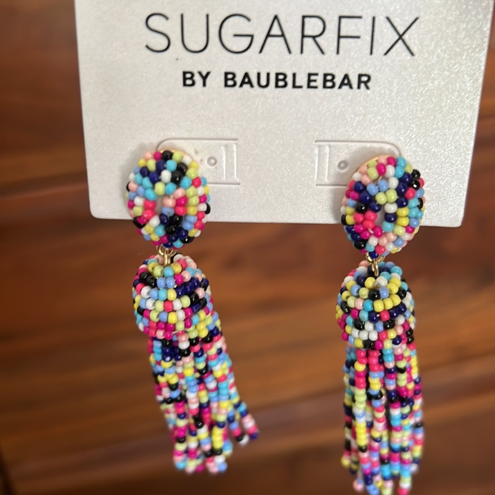 Multi colored earrings from Target - Picture 3 of 4